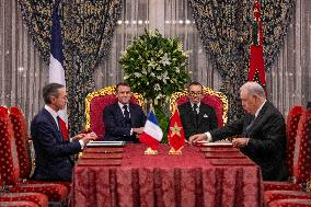 France And Morocco Sign Deals Worth Over 10 Billion Euros - Rabat