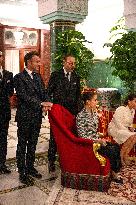 Quiet Moment Of French Presidential Couple And Royal Family - Rabat