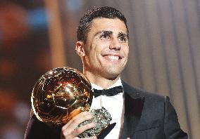 Manchester City's Rodri Wins Ballon d'Or - Paris