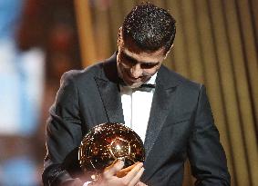 Manchester City's Rodri Wins Ballon d'Or - Paris