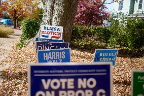 Harris And Walz Rally In Ann Arbor - Michigan