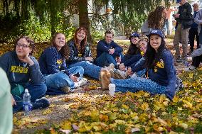 Harris And Walz Rally In Ann Arbor - Michigan