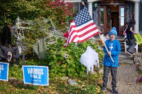 Harris And Walz Rally In Ann Arbor - Michigan