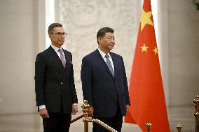 President Alexander Stubb of Finland on state visit to China