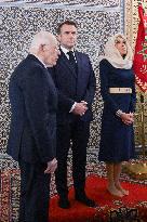 President Macron And Brigitte Macron At Mausoleum Of Mohammed V - Rabat