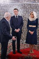 President Macron And Brigitte Macron At Mausoleum Of Mohammed V - Rabat