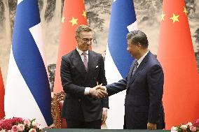 President Alexander Stubb of Finland on state visit to China