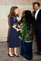 Queen Letizia Opens The Exhibition Goya X Lita Cabellut - Madrid