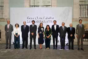 Queen Letizia Opens The Exhibition Goya X Lita Cabellut - Madrid