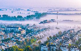 Advection Fog Appearing in Wafang Village