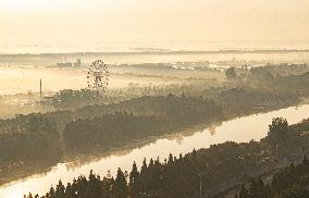 Advection Fog Appearing in Wafang Village