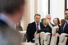 Weekly Meeting Of Poland's Prime Minister Donald Tusk With  The Ministers.