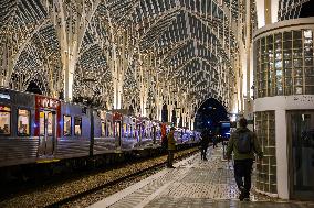 Oriente Train Station - Railway Transport Strike In Portugal