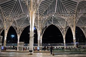 Oriente Train Station - Railway Transport Strike In Portugal