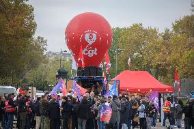 Health and CGT Sanofi Inter-Union Rally - Paris