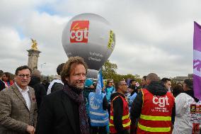 Health and CGT Sanofi Inter-Union Rally - Paris