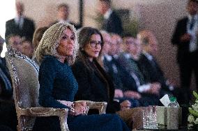 Brigitte Macron and Lalla Meryem Visit a School - Morocco