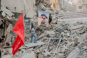 Aftermath Of Airstrikes In Hadath Suburb - Beirut