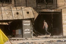 Aftermath Of Airstrikes In Hadath Suburb - Beirut