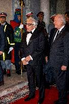 State Dinner in Honor of President Macron At Royal Palace - Rabat