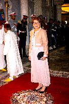 State Dinner in Honor of President Macron At Royal Palace - Rabat