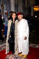 State Dinner in Honor of President Macron At Royal Palace - Rabat