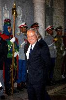 State Dinner in Honor of President Macron At Royal Palace - Rabat