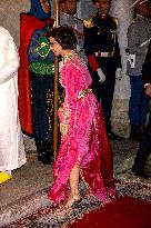 State Dinner in Honor of President Macron At Royal Palace - Rabat