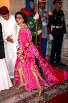 State Dinner in Honor of President Macron At Royal Palace - Rabat