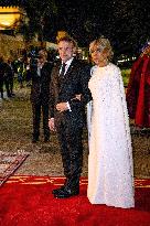 State Dinner in Honor of President Macron At Royal Palace - Rabat