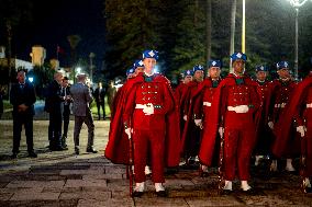 State Dinner in Honor of President Macron At Royal Palace - Rabat