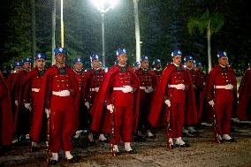 State Dinner in Honor of President Macron At Royal Palace - Rabat