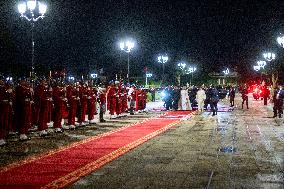 State Dinner in Honor of President Macron At Royal Palace - Rabat