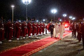 State Dinner in Honor of President Macron At Royal Palace - Rabat