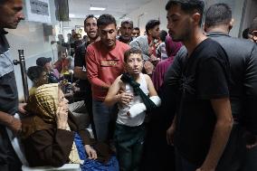 Gaza Strip In Aftermath Of Israeli Airstrike