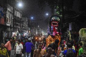 Preparation For Bhoot Chaturdashi Or Indian Halloween Festival In Kolkata