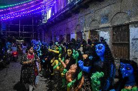 Preparation For Bhoot Chaturdashi Or Indian Halloween Festival In Kolkata