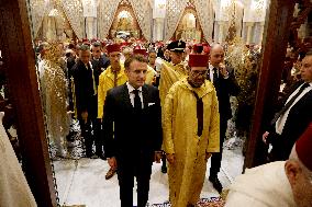 State Dinner in Honor of President Macron At Royal Palace - Rabat