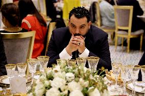 State Dinner in Honor of President Macron At Royal Palace - Rabat