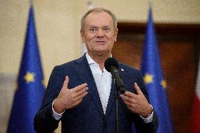 Polish Prime Minister Donald Tusk's Press Conference.