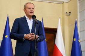 Polish Prime Minister Donald Tusk's Press Conference.