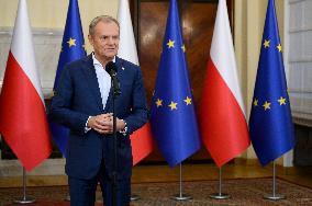 Polish Prime Minister Donald Tusk's Press Conference.