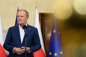 Polish Prime Minister Donald Tusk's Press Conference.