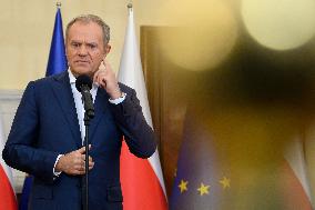 Polish Prime Minister Donald Tusk's Press Conference.