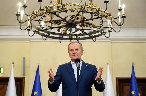 Polish Prime Minister Donald Tusk's Press Conference.