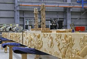 Reconstruction of Shuri Castle in Okinawa