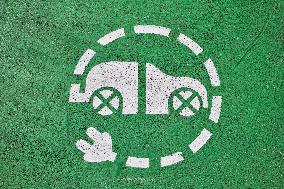 Electric Vehicle Charging Point Symbol