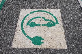 Electric Vehicle Charging Point Symbol