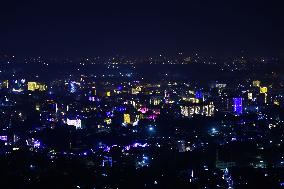 Illuminated Jaipur City On Diwali Festival