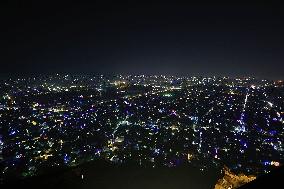 Illuminated Jaipur City On Diwali Festival